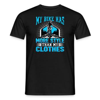 Mein Bike Hat Mehr Style Als Meine Klamotten - Männer T-Shirt - Schwarz - Vorne - AI Model Male 178 light (178cm)