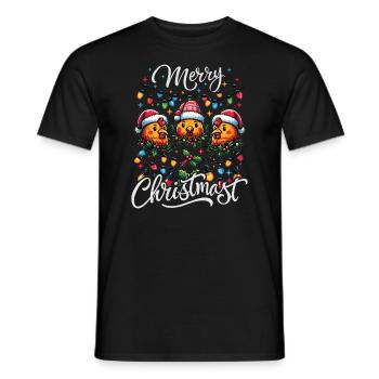 MERRY ChristMAST - Christmas Roast Food Meal - Men's T-Shirt - black - Front - AI Model Male 178 light (178cm)