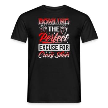 LE BOWLING : L’EXCUSE PARFAITE POUR DES CHAUSSURES FOLLES - T-shirt homme - noir - Devant - AI Model Male 178 light (178cm)