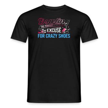 LE BOWLING : L’EXCUSE PARFAITE POUR DES CHAUSSURES FOLLES - T-shirt homme - noir - Devant - AI Model Male 178 light (178cm)