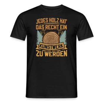 Carpenter Boat Builder Woodworking Saying - Men's T-Shirt - black - Front - AI Model Male 178 light (178cm)