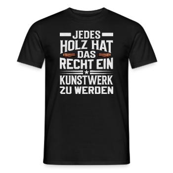 Carpenter Boat Builder Woodworking Saying - Men's T-Shirt - black - Front - AI Model Male 178 light (178cm)