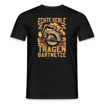 Forestry Forestry Fisherman Saying Real Guys - Men's T-Shirt - black - Front - AI Model Male 178 light (178cm)