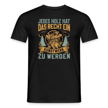 Carpenter Boat Builder Woodworking Saying - Men's T-Shirt - black - Front - AI Model Male 178 light (178cm)