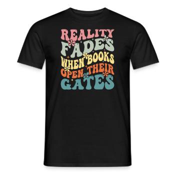 Dicton de rat de bibliothèque - lecteur de livre passionné - T-shirt homme - noir - Devant - AI Model Male 178 light (178cm)