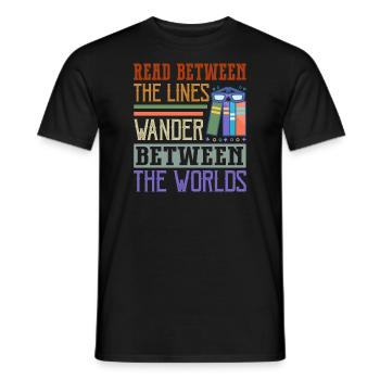 Dicton de rat de bibliothèque - lecteur de livre passionné - T-shirt homme - noir - Devant - AI Model Male 178 light (178cm)