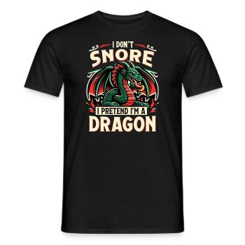Dragon Whisperer - Je ne ronfle pas - T-shirt homme - noir - Devant - AI Model Male 178 light (178cm)