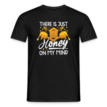 Juste du miel dans mon - Amoureux des abeilles - T-shirt homme - noir - Devant - AI Model Male 178 light (178cm)