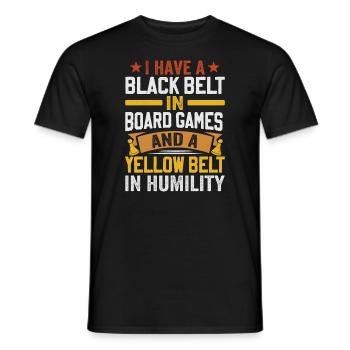 Brettspiel Spruch - Schüchtern , Introvertiert - Männer T-Shirt - Schwarz - Vorne - AI Model Male 178 light (178cm)