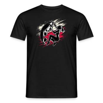Polen Kletterer - Frau Boulderer Klettern - Männer T-Shirt - Schwarz - Vorne - AI Model Male 178 light (178cm)