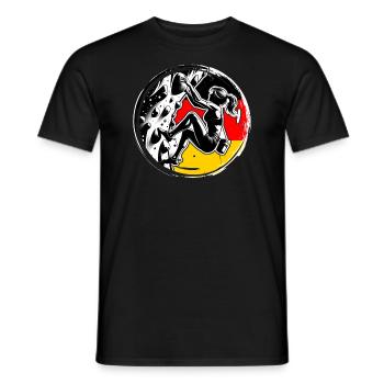 Deutschland Kletterer - Frau Boulderer Klettern - Männer T-Shirt - Schwarz - Vorne - AI Model Male 178 light (178cm)