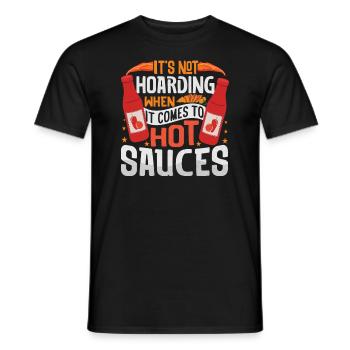 Scharfes Essen-Pfeffer-Liebhaber-Outfit für scharf - Männer T-Shirt - Schwarz - Vorne - AI Model Male 178 light (178cm)