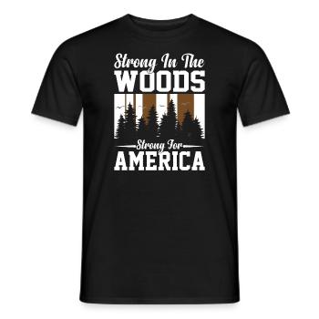 Wood Lover Wood Cutter Lumberjack Apparel - Männer T-Shirt - Schwarz - Vorne - AI Model Male 178 light (178cm)