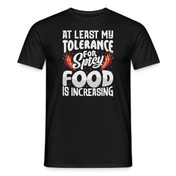 Spicy Chili Chef Foodie Culinary Expert Apparel - Men's T-Shirt - black - Front - AI Model Male 178 light (178cm)