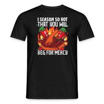 Red Hot Chili Sauce Spicy Food Lover Apparel - Männer T-Shirt - Schwarz - Vorne - AI Model Male 178 light (178cm)