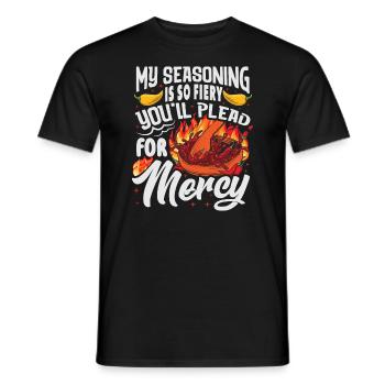 Culinary Expert Chef Foodie Spicy Chili Apparel - Men's T-Shirt - black - Front - AI Model Male 178 light (178cm)