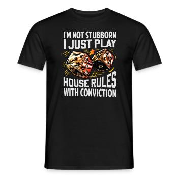 Jeu de société de craps Lover de jeu de société Outf - T-shirt homme - noir - Devant - AI Model Male 178 light (178cm)