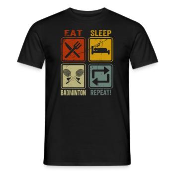 Clothing for athletes, sports lovers and - Men's T-Shirt - black - Front - AI Model Male 178 light (178cm)