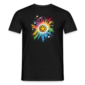 Pickleball tennis ball basketball sports lovers - Men's T-Shirt - black - Front - AI Model Male 178 light (178cm)