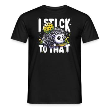 Igelliebhaber Pickleball-spieler-pickleball-outfit - Männer T-Shirt - Schwarz - Vorne - AI Model Male 178 light (178cm)