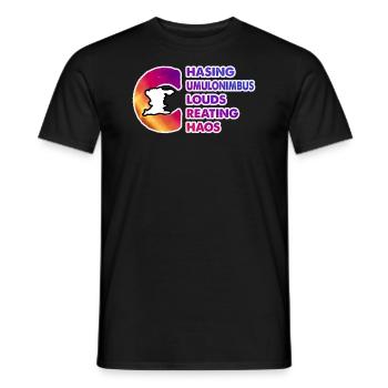 Wetter Sturmjäger Meteorologie Liebhaber Outfit - Männer T-Shirt - Schwarz - Vorne - AI Model Male 178 light (178cm)