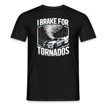 Meteorologist Storm Chasing Tornado Outfit - Men's T-Shirt - black - Front - AI Model Male 178 light (178cm)