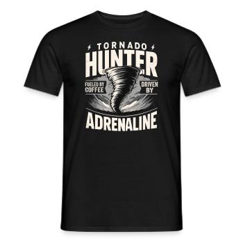 Hurricane Hunting Tornado Chasing Weatherman - Männer T-Shirt - Schwarz - Vorne - AI Model Male 178 light (178cm)