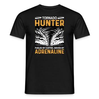Sturmjagd-Wetterliebhaber Tornado-Jagd-Outfit - Männer T-Shirt - Schwarz - Vorne - AI Model Male 178 light (178cm)