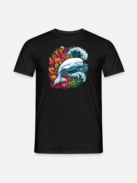 Beluga-wal-ketologe Meeressäugetier Marine - Männer T-Shirt - Schwarz
