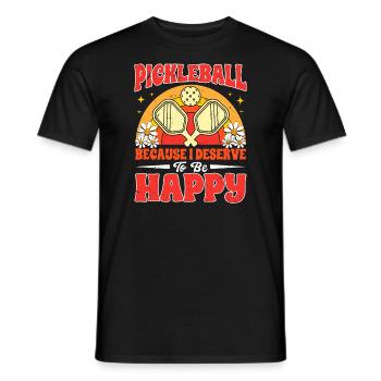 Pickleball-trainer Pickleball-paddelsportler - Männer T-Shirt - Schwarz - Vorne - AI Model Male 178 light (178cm)
