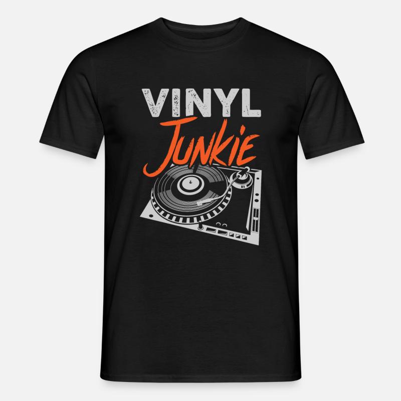 Junkie de vinyle - T-shirt homme - noir