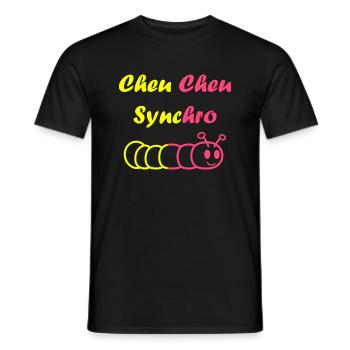 cheu cheu - T-shirt homme - noir - Devant - AI Model Male 178 light (178cm)