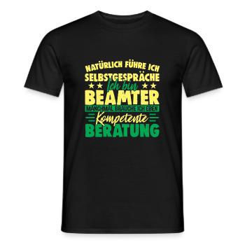 Kompetenter Beamter Lustig Für Beamte - Männer T-Shirt - Schwarz - Vorne - AI Model Male 178 light (178cm)