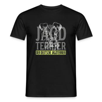 Jagdterrier Der Deutsche Terrier - Männer T-Shirt - Schwarz - Vorne - AI Model Male 178 light (178cm)