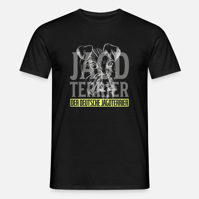 Jagdterrier Der Deutsche Terrier - Männer T-Shirt - Schwarz