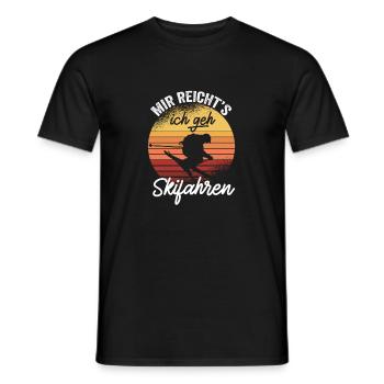 Mir Reichts Ich Geh Skifahren Geschenk Skifahrer - Männer T-Shirt - Schwarz - Vorne - AI Model Male 178 light (178cm)