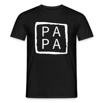 Papa Superdad Superpapa Papa Cooler Papa Fête des Pères - T-shirt homme - noir - Devant - AI Model Male 178 light (178cm)