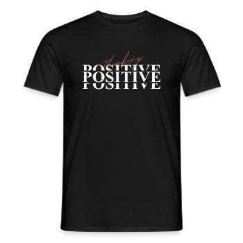 Positive thinking - Men's T-Shirt - black - Front - AI Model Male 178 light (178cm)