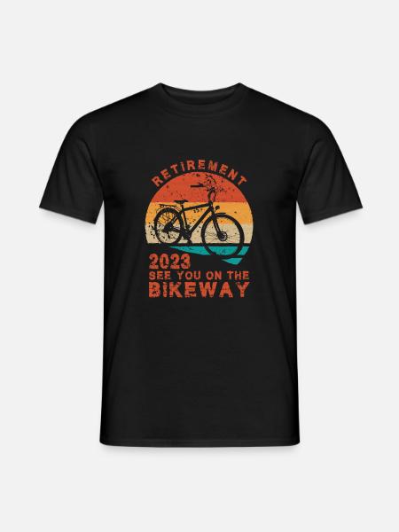 Pension Pension Pension 2023 Pensioner Cycling Vintage - Men's T-Shirt - black