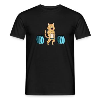 Cadeau de musculation haltère haltérophilie - T-shirt homme - noir - Devant - AI Model Male 178 light (178cm)