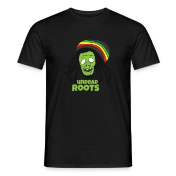 Reggae Zombie - Männer T-Shirt - Schwarz - Vorne - AI Model Male 178 light (178cm)