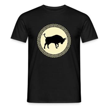 Grèce, Leonidas, Sparta, Athènes - T-shirt homme - noir - Devant - AI Model Male 178 light (178cm)