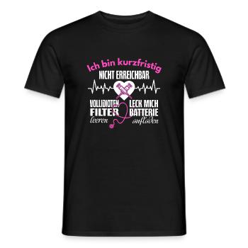 Krankenschwester Pfleger Spruch Leck mich Geschenk - Männer T-Shirt - Schwarz - Vorne - AI Model Male 178 light (178cm)