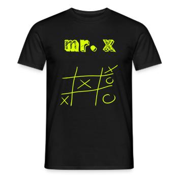 M. X / Gagnant / Gagnant - Cadeau - T-shirt homme - noir - Devant - AI Model Male 178 light (178cm)