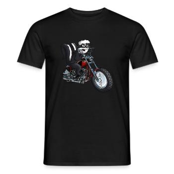 Skunk Biker - T-shirt homme - noir - Devant - AI Model Male 178 light (178cm)