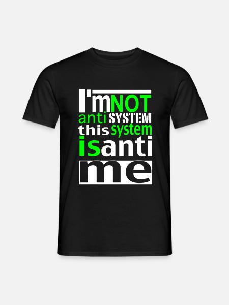 system - Men's T-Shirt - black