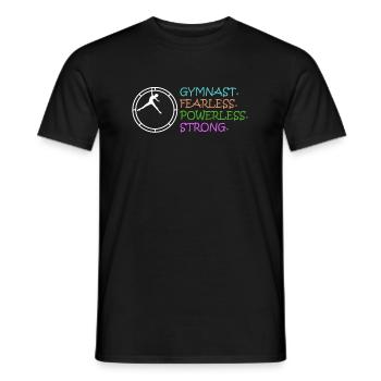 Rhönrad T-Shirt Cadeau Rhönradturnen - T-shirt homme - noir - Devant - AI Model Male 178 light (178cm)