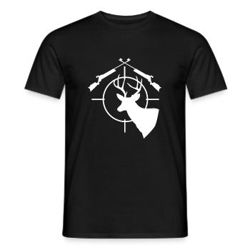 Deer Hunt Deer Hunter T-Shirt cadeau - T-shirt homme - noir - Devant - AI Model Male 178 light (178cm)