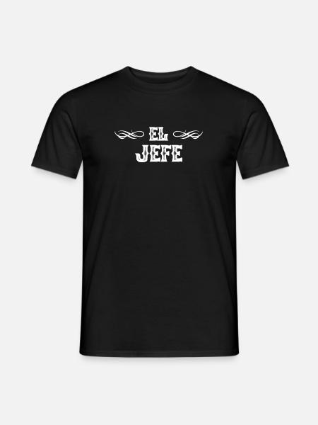 El Jefe Boss patron entrepreneur cadeau - T-shirt homme - noir