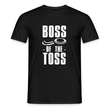 Boss Of The Toss Frisbee Scheibe T-Shirt - T-shirt homme - noir - Devant - AI Model Male 178 light (178cm)